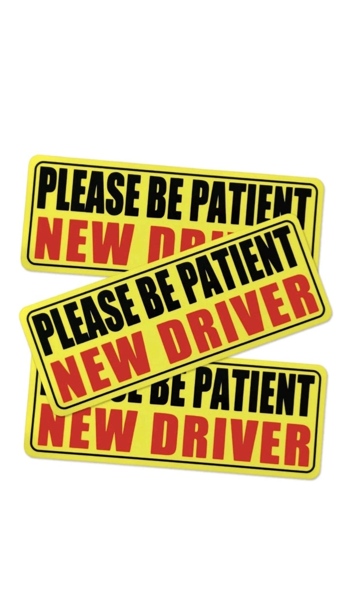 NEW DRIVER CAR MAGNET