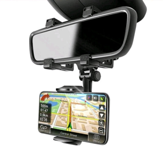 Universal 360 Rotation Car Rear View Mirror Mount Stand Cell Phone Holder